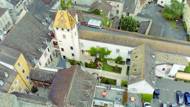 vue aerienne hotel le cep beaune